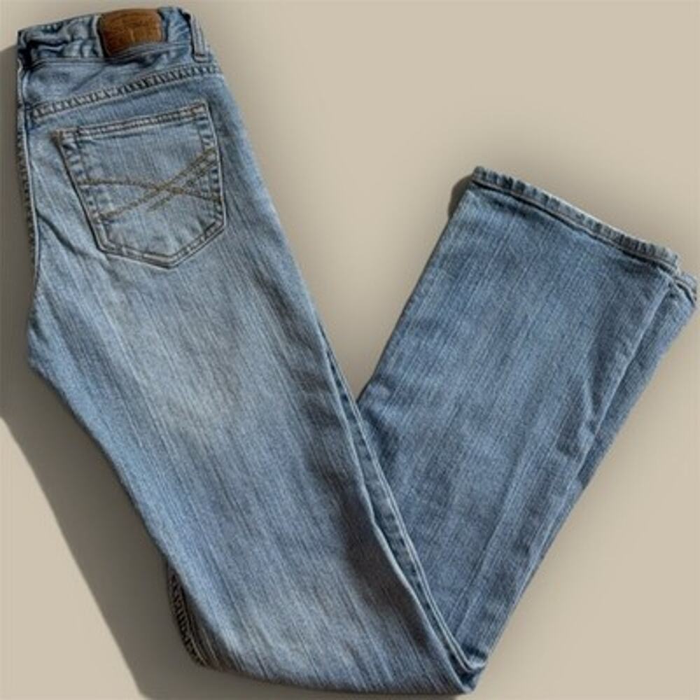 y2k Aeropostale Light wash chelsea bootcut jeans 00 low rise Grunge Denim Flare